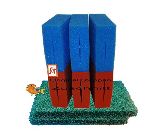 Steppan 6 Stück Filterschwämme 3 Blaue und 3 rote -Plus- 2 Stück Biomatten für Oase Biotec 10 Steppan 6 Stück Filterschwämme 3 Blaue und 3 rote -Plus- 2 Stück Biomatten für Oase Biotec 10 von Steppan