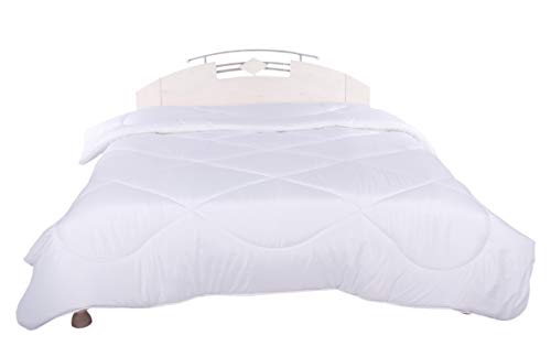 Steppdecke Bettdecke Ganzjahresdecke Warm Leicht Decke für Allergiker weiß aus Mikrofaser (Ganzjahresdecke, 200 x 220 cm) von Steppdecke