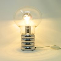 Bulb Tischleuchte Aus Glas Mit Verchromten Fuß Von Ingo Maurer Für Design M Den 60Er Jahren von StereogramVintage