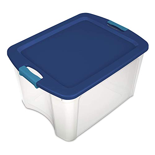 Sterilite 14469606 18 Gallon/68 Liter Latch and Carry, True Blue Lid and Clear Base with Blue Aquarium Latches, 6-Pack Sterilite 14469606 18 Gallon/68 Liter Latch and Carry, True Blue Lid and Clear Base with Blue Aquarium Latches, 6-Pack von Sterilite