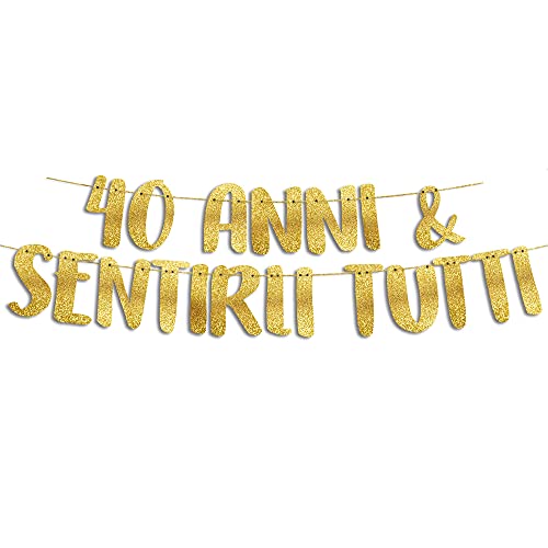EU #118 Glitter Banner 40 Sentirli Tutti EU #118 Glitter Banner 40 Sentirli Tutti von Sterling James Co.