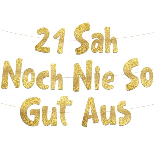 Lustige Banner, 21 sah noch nie so gut aus, Partyzubehör zum 21. Geburtstag Lustige Banner, 21 sah noch nie so gut aus, Partyzubehör zum 21. Geburtstag von Sterling James Co.