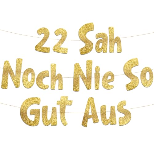 Lustige Banner, 22 sah noch nie so gut aus, Partyzubehör zum 22. Geburtstag Lustige Banner, 22 sah noch nie so gut aus, Partyzubehör zum 22. Geburtstag von Sterling James Co.