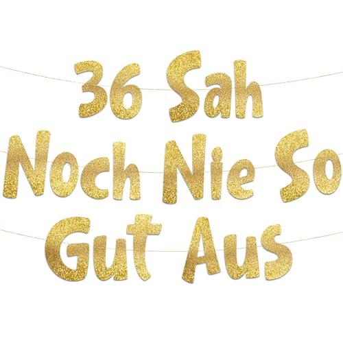 Lustige Banner, 36 sah noch nie so gut aus, Partyzubehör zum 36. Geburtstag Lustige Banner, 36 sah noch nie so gut aus, Partyzubehör zum 36. Geburtstag von Sterling James Co.