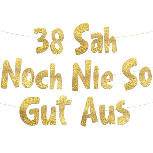 Lustige Banner, 38 sah noch nie so gut aus, Partyzubehör zum 38. Geburtstag Lustige Banner, 38 sah noch nie so gut aus, Partyzubehör zum 38. Geburtstag von Sterling James Co.