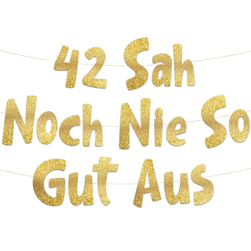 Lustige Banner, 42 sah noch nie so gut aus, Partyzubehör zum 42. Geburtstag Lustige Banner, 42 sah noch nie so gut aus, Partyzubehör zum 42. Geburtstag von Sterling James Co.