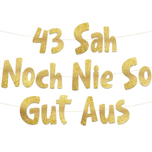 Lustige Banner, 43 sah noch nie so gut aus, Partyzubehör zum 43. Geburtstag Lustige Banner, 43 sah noch nie so gut aus, Partyzubehör zum 43. Geburtstag von Sterling James Co.