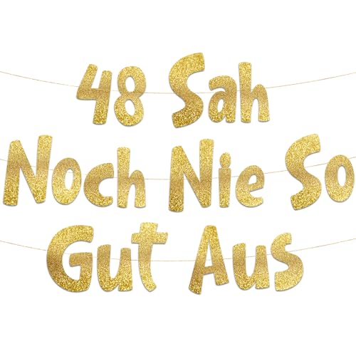 Lustige Banner, 48 sah noch nie so gut aus, Partyzubehör zum 48. Geburtstag Lustige Banner, 48 sah noch nie so gut aus, Partyzubehör zum 48. Geburtstag von Sterling James Co.