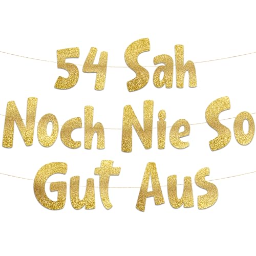 Lustige Banner, 54 sah noch nie so gut aus, Partyzubehör zum 54. Geburtstag Lustige Banner, 54 sah noch nie so gut aus, Partyzubehör zum 54. Geburtstag von Sterling James Co.