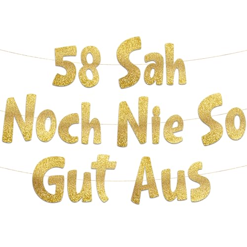 Lustige Banner, 58 sah noch nie so gut aus, Partyzubehör zum 58. Geburtstag Lustige Banner, 58 sah noch nie so gut aus, Partyzubehör zum 58. Geburtstag von Sterling James Co.