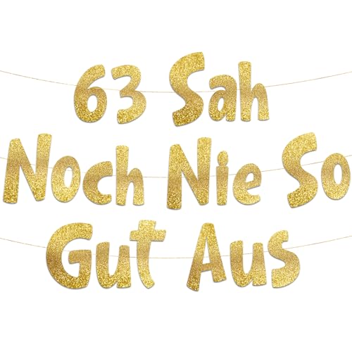 Lustige Banner, 63 sah noch nie so gut aus, Partyzubehör zum 63. Geburtstag Lustige Banner, 63 sah noch nie so gut aus, Partyzubehör zum 63. Geburtstag von Sterling James Co.