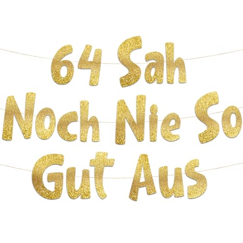 Lustige Banner, 64 sah noch nie so gut aus, Partyzubehör zum 64. Geburtstag Lustige Banner, 64 sah noch nie so gut aus, Partyzubehör zum 64. Geburtstag von Sterling James Co.
