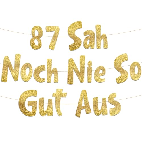 Lustige Banner, 87 sah noch nie so gut aus, Partyzubehör zum 87. Geburtstag Lustige Banner, 87 sah noch nie so gut aus, Partyzubehör zum 87. Geburtstag von Sterling James Co.