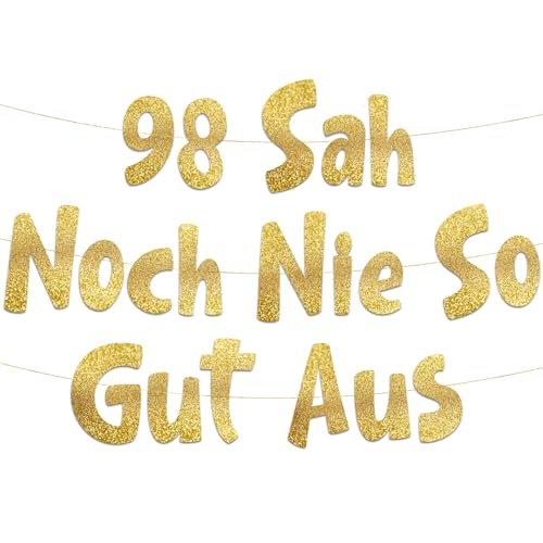 Lustige Banner, 98 sah noch nie so gut aus, Partyzubehör zum 98. Geburtstag Lustige Banner, 98 sah noch nie so gut aus, Partyzubehör zum 98. Geburtstag von Sterling James Co.