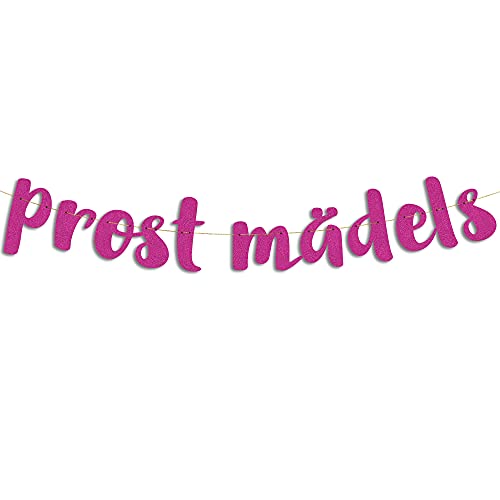 Lustige Girlande, Glitzerbanner Prost Mädels, Lustiges Partyzubehör Junggesellinnenabschied, Bachelorette-Party Pink Lustige Girlande, Glitzerbanner Prost Mädels, Lustiges Partyzubehör Junggesellinnenabschied, Bachelorette-Party Pink von Sterling James Co.