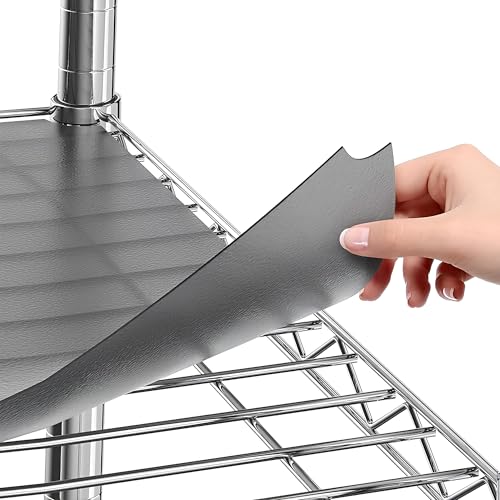 Sterling Shelf Liners Für Drahtregal – robuste Metallregalabdeckung für Küche oder Speisekammer – passend für alle (34,4 x 58,2 cm) Drahtregale – Graphit 5 Stück von Sterling Shelf Liners
