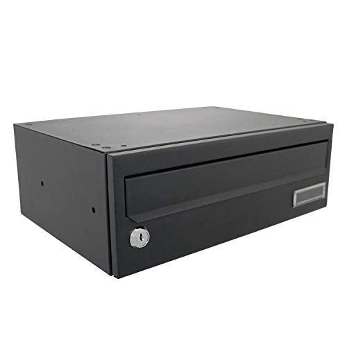 Sterling 702492 Wharfe horizontale Post Box, schwarz, 358 x 125 x 250 mm von Sterling