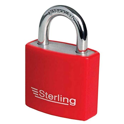 Sterling APL032P APL Vorhängeschloss, rot/blau, 30 mm von Sterling