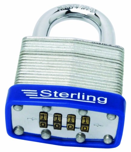 Sterling CPL146 4-stelliges Zahlenschloss Laminierter Stahl, 46 mm von Sterling