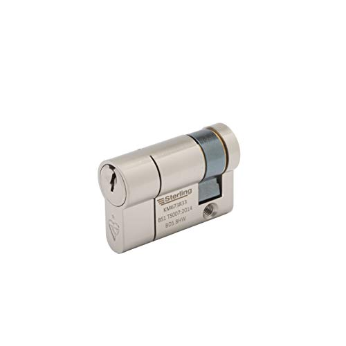 Sterling ESN1150 TS007 BS1 1 Star Police Approved Secured by Design Euro Türzylinder, Satin Nickel von Sterling