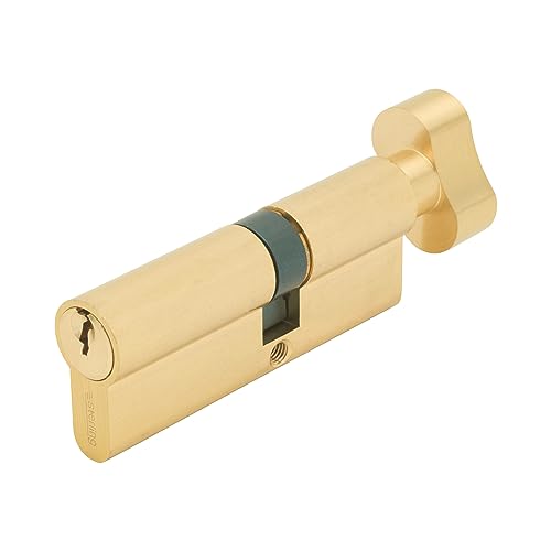 Sterling ETB4050V 5-poliger Euro-Knaufzylinder, Messing, 40 x 50 mm von Sterling