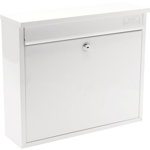Burg-Wächter Post Box White MB02 Elegance Briefkasten zur Wandmontage, verzinkter Stahl, abschließbar, wetterfest, weiß, 36x31x10cm Burg-Wächter Post Box White MB02 Elegance Briefkasten zur Wandmontage, verzinkter Stahl, abschließbar, wetterfest, weiß, 36x31x10cm von BURG-WÄCHTER