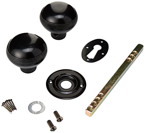 Sterling Türknauf Sets – Schwarz, 45 mm, 100% Edelstahl, Pulverbeschichtet, Beidhändig, 2 Stück von Sterling
