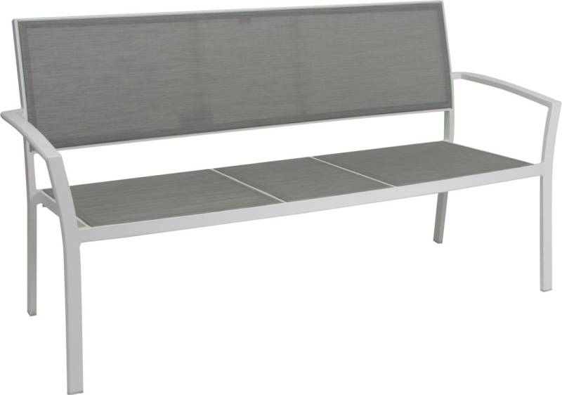 Stern Allround Bank 2,5-Sitzer - weiß / silber von Stern Gartenmöbel
