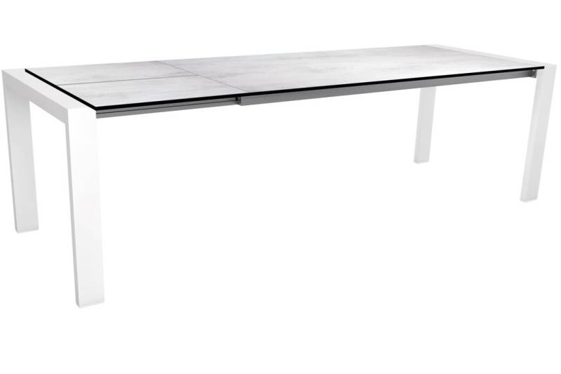 Stern Ausziehtisch 200/260x90 cm Select Aluminium - Silverstar Metallic grau graphit von Stern Gartenmöbel