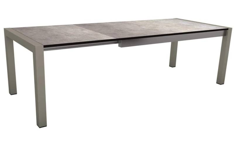 Stern Ausziehtisch 214/294x100 cm Aluminium - Silverstar Metallic grau graphit von Stern Gartenmöbel