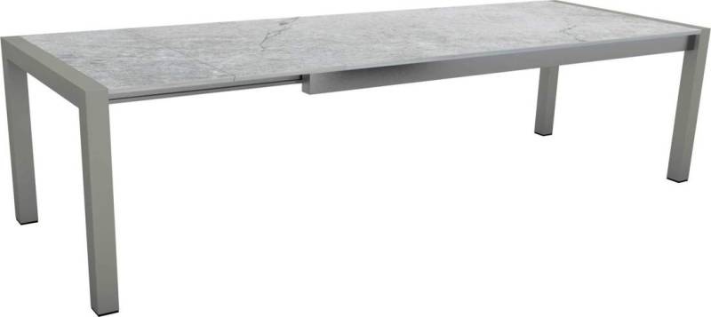 Stern Ausziehtisch 214/294x100 cm Aluminium - graphit Dekton Lava hellgrau von Stern Gartenmöbel