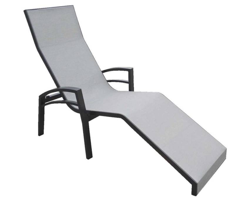 Stern Balance 2 Relaxliege - anthrazit / silber von Stern Gartenmöbel