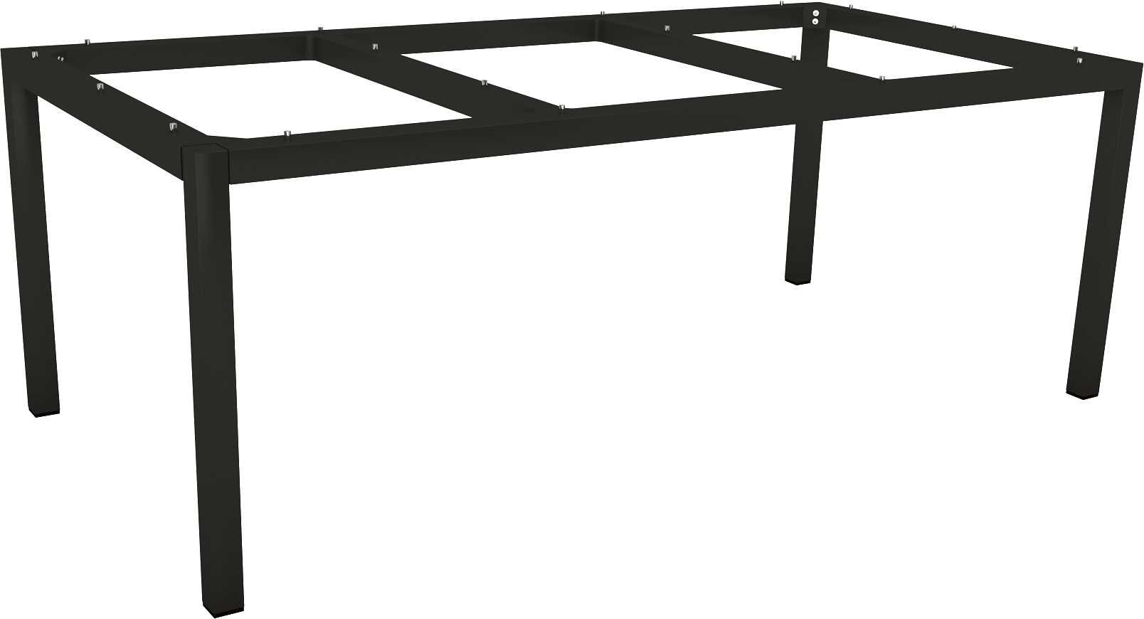 Stern Classic Tischgestell 200x100 cm Aluminium schwarz matt von Stern Gartenmöbel