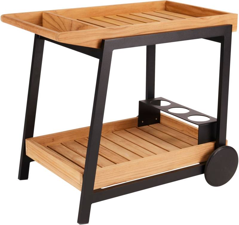 Stern Frido Servierwagen schwarz matt von Stern Gartenmöbel