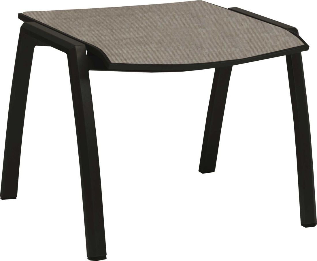 Stern Kari Hocker - schwarz matt / leinen grau von Stern Gartenmöbel