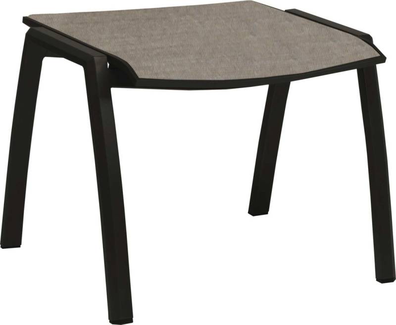 Stern Kari Hocker - schwarz matt / leinen grau von Stern Gartenmöbel