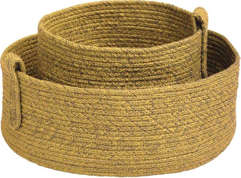 Stern Korb-Set, 2-teilig Ø 20 x 13 cm / Ø 30 x 10 cm - gelb von Stern Gartenmöbel