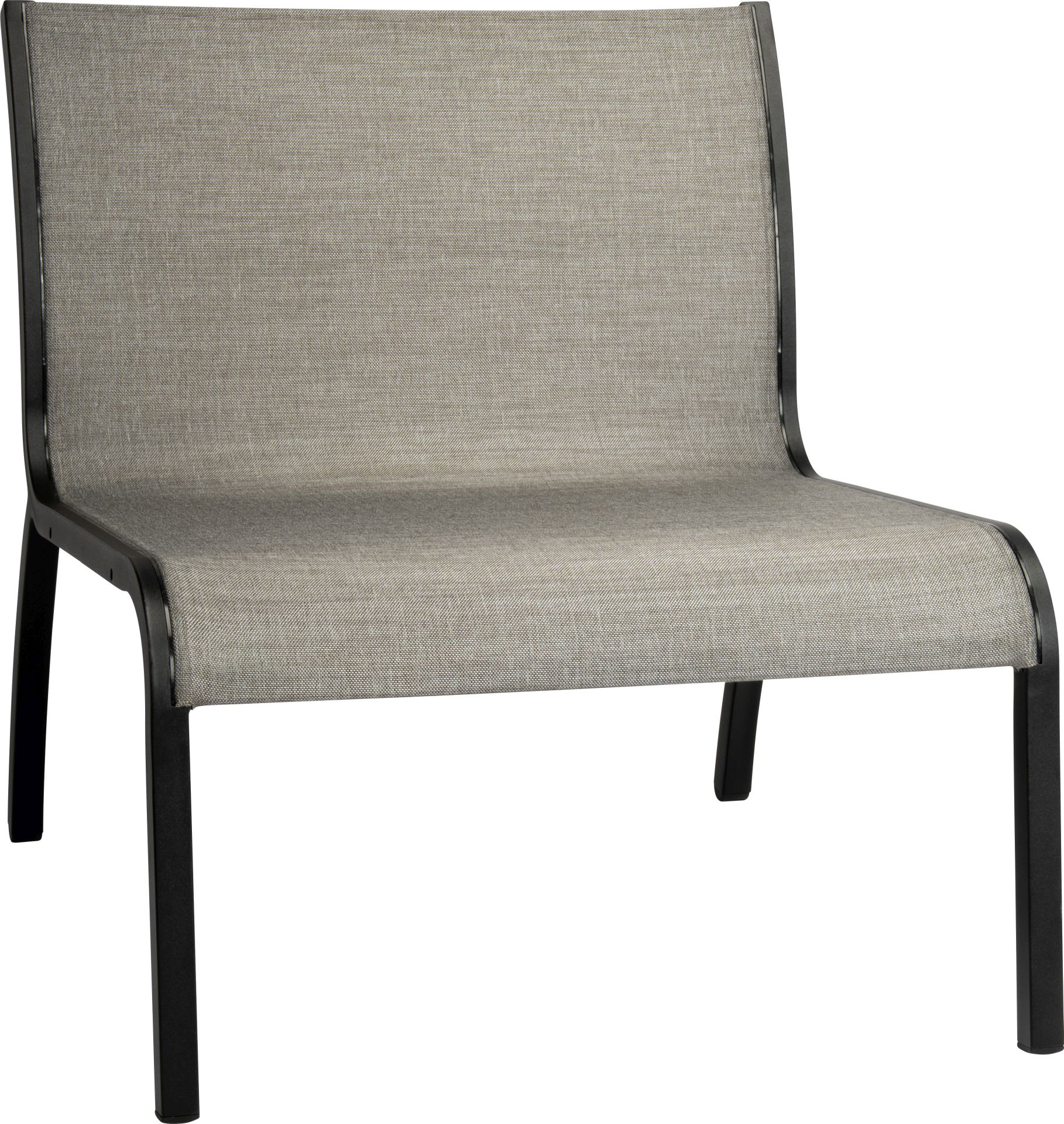 Stern Laris Mittelteil schwarz matt / Leinen grau von Stern Gartenmöbel