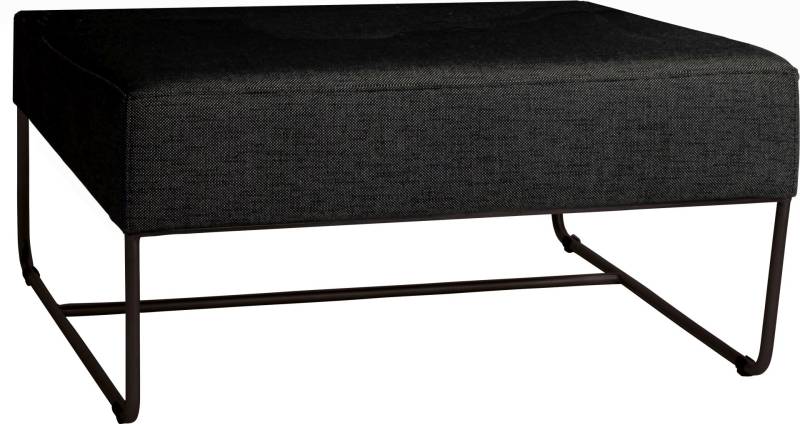 Stern Mia Lounge-Hocker schwarz matt / seidenschwarz von Stern Gartenmöbel