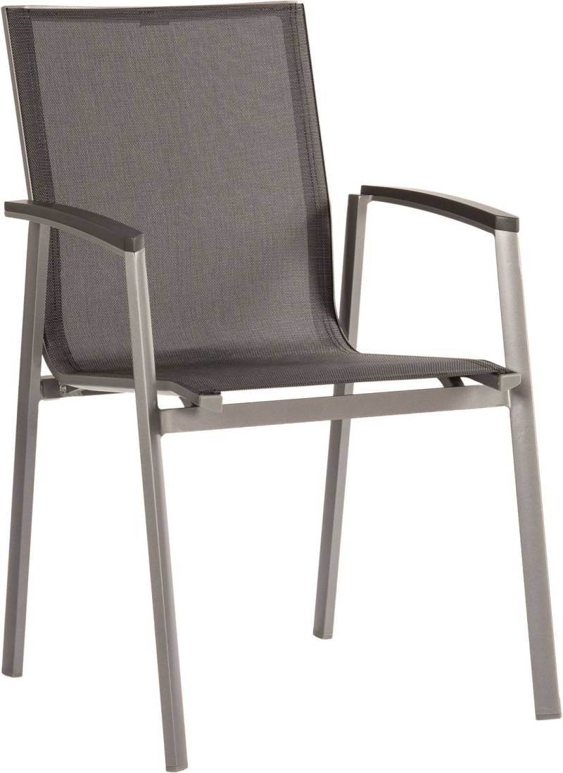 Stern New Top Stapelsessel Aluminium - graphit / silbergrau von Stern Gartenmöbel
