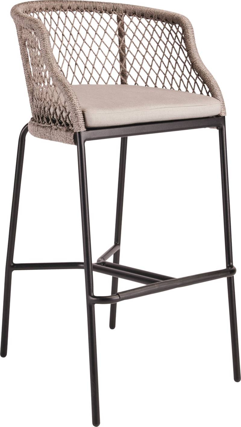 Stern Odea Barsessel schwarz matt / salt / cream von Stern Gartenmöbel