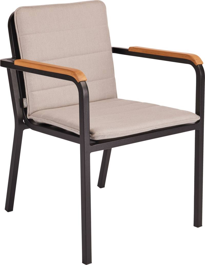 Stern Pepe Stapelsessel schwarz matt / cream Stern Pepe Stapelsessel schwarz matt / cream von Stern Gartenmöbel
