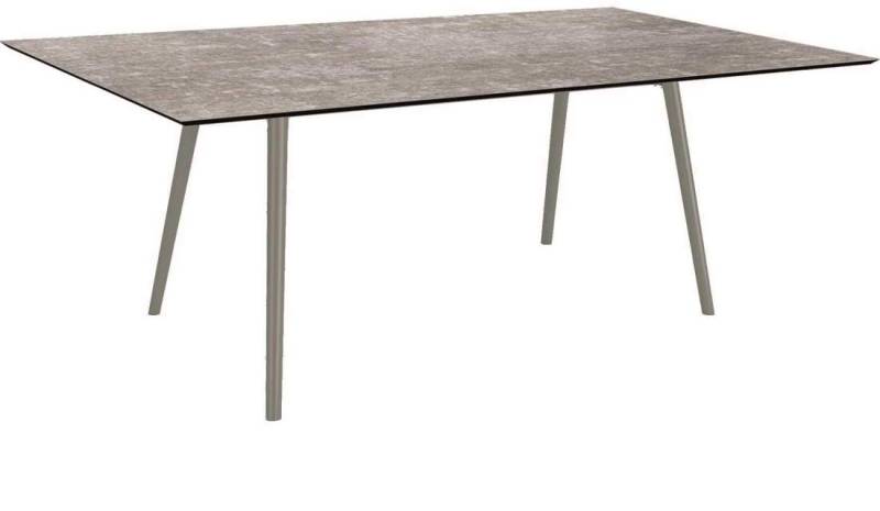 Stern Tisch 180x100cm Interno Rundrohr Aluminium - Silverstar Metallic grau graphit von Stern Gartenmöbel