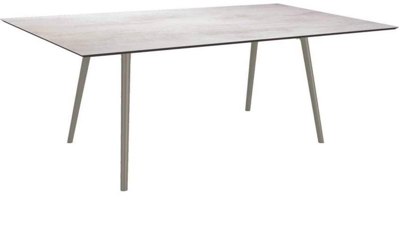 Stern Tisch 180x100cm Interno Rundrohr Aluminium - Silverstar Zement hell graphit Stern Tisch 180x100cm Interno Rundrohr Aluminium - Silverstar Zement hell graphit von Stern Gartenmöbel