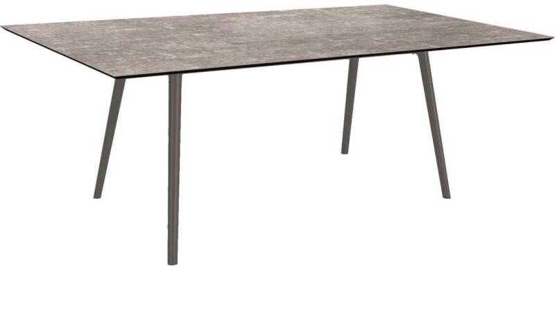 Stern Tisch 180x100cm Interno Rundrohr Aluminium - anthrazit Silverstar Metallic grau von Stern Gartenmöbel