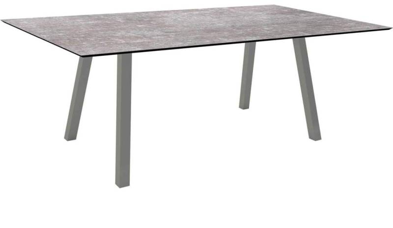 Stern Tisch 180x100cm Interno Vierkantrohr Aluminium - Silverstar Metallic grau graphit von Stern Gartenmöbel