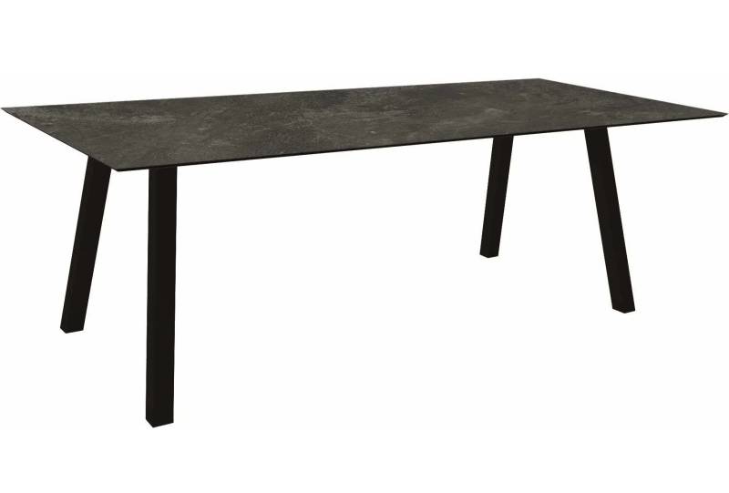 Stern Tisch 220 x 100 cm Interno schwarz matt / Silverstar Slate von Stern Gartenmöbel