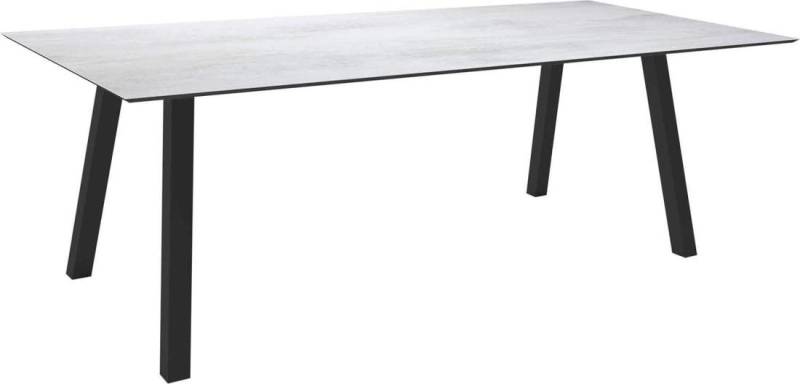 Stern Tisch 220x100cm Interno Vierkantrohr Aluminium - anthrazit Silverstar Zement hell Stern Tisch 220x100cm Interno Vierkantrohr Aluminium - anthrazit Silverstar Zement hell von Stern Gartenmöbel