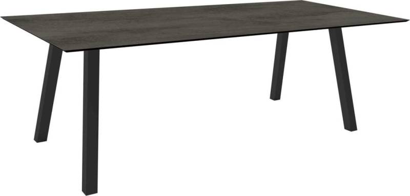 Stern Tisch 220x100cm Interno Vierkantrohr Aluminium - anthrazit Silverstar Zement von Stern Gartenmöbel