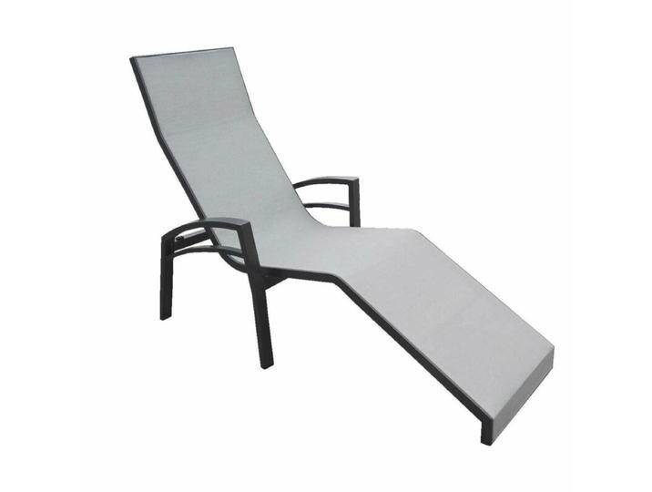 Stern Balance Relaxliege - Gestell Alu anthrazit Liegefläche Textil silber von Stern